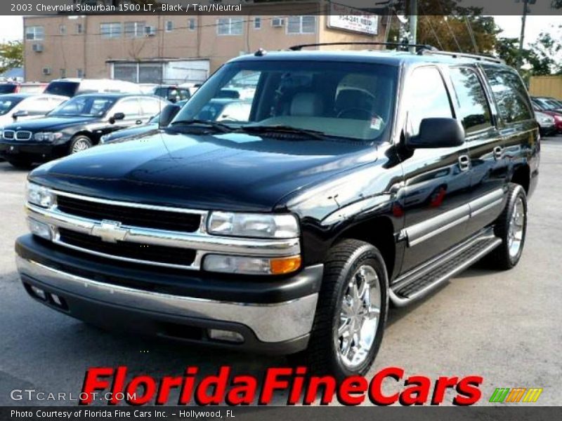 Black / Tan/Neutral 2003 Chevrolet Suburban 1500 LT