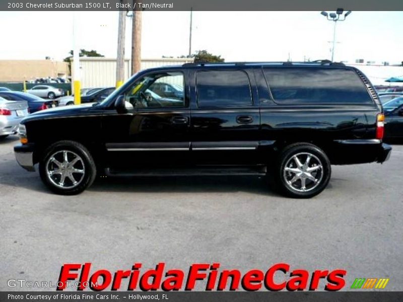 Black / Tan/Neutral 2003 Chevrolet Suburban 1500 LT