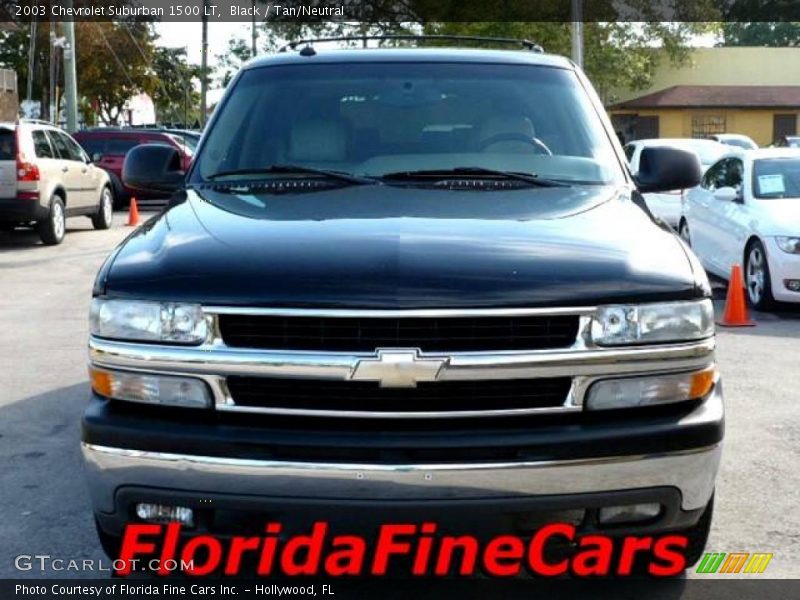Black / Tan/Neutral 2003 Chevrolet Suburban 1500 LT