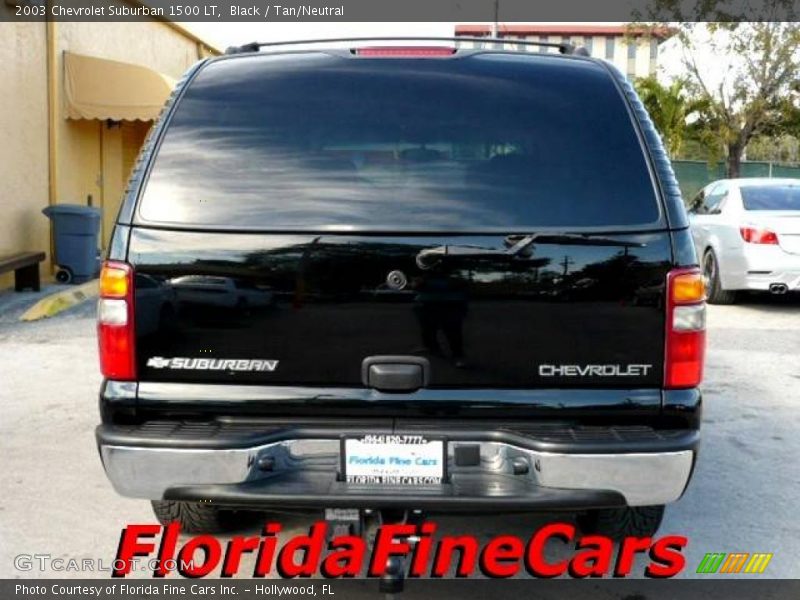 Black / Tan/Neutral 2003 Chevrolet Suburban 1500 LT