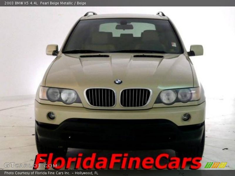 Pearl Beige Metallic / Beige 2003 BMW X5 4.4i
