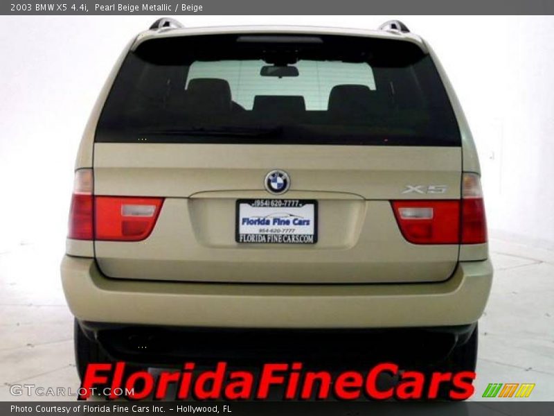 Pearl Beige Metallic / Beige 2003 BMW X5 4.4i