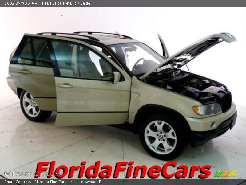 Pearl Beige Metallic / Beige 2003 BMW X5 4.4i