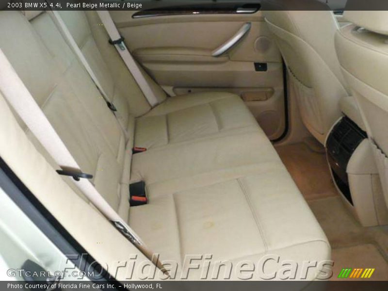 Pearl Beige Metallic / Beige 2003 BMW X5 4.4i
