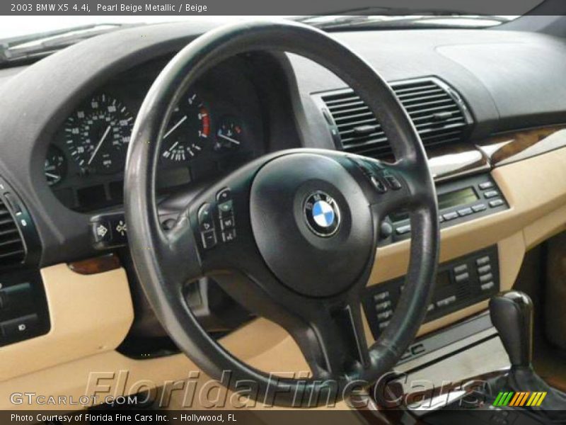 Pearl Beige Metallic / Beige 2003 BMW X5 4.4i