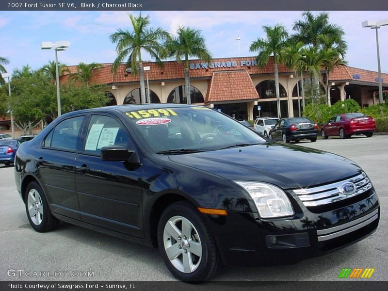 Black / Charcoal Black 2007 Ford Fusion SE V6