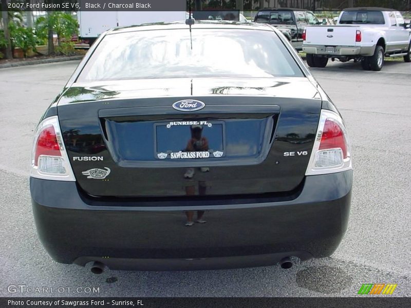 Black / Charcoal Black 2007 Ford Fusion SE V6