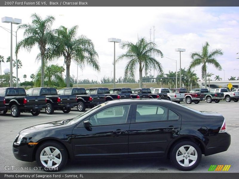 Black / Charcoal Black 2007 Ford Fusion SE V6