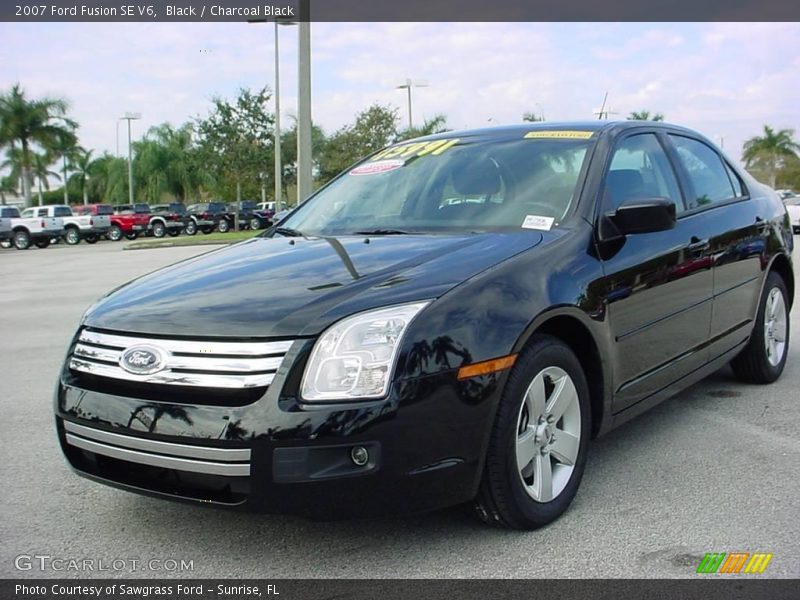 Black / Charcoal Black 2007 Ford Fusion SE V6