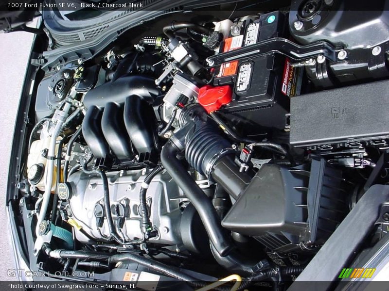 Black / Charcoal Black 2007 Ford Fusion SE V6