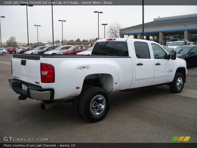 Summit White / Ebony 2008 GMC Sierra 3500HD SLE Crew Cab 4x4 Dually