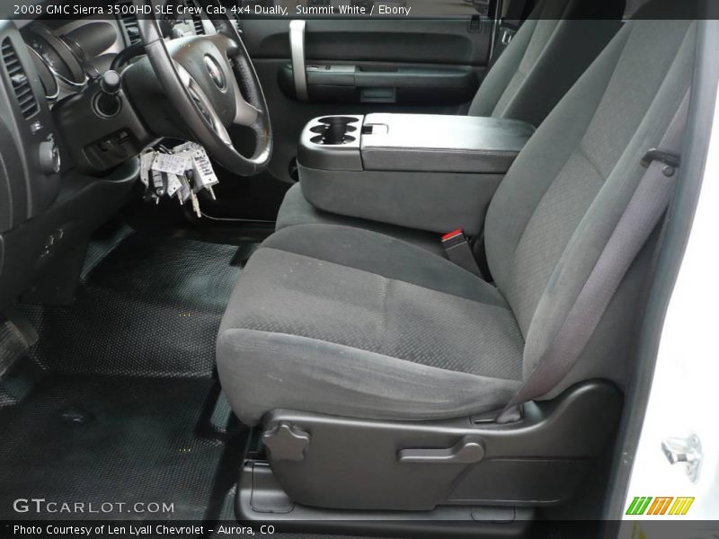 Summit White / Ebony 2008 GMC Sierra 3500HD SLE Crew Cab 4x4 Dually