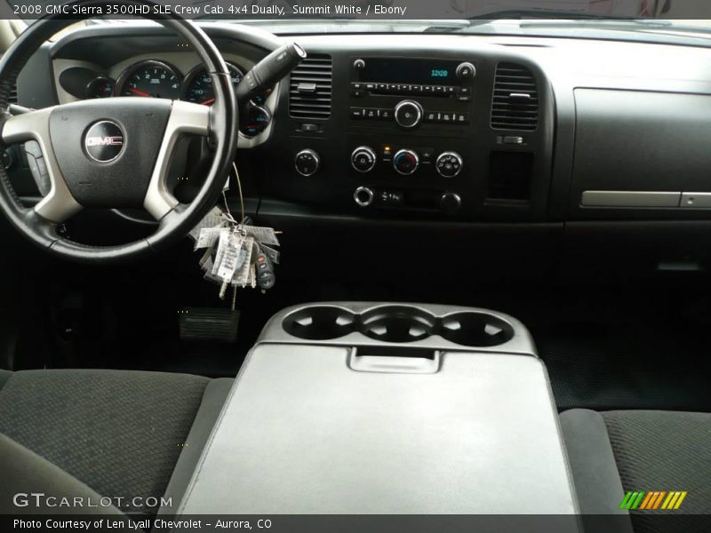 Summit White / Ebony 2008 GMC Sierra 3500HD SLE Crew Cab 4x4 Dually
