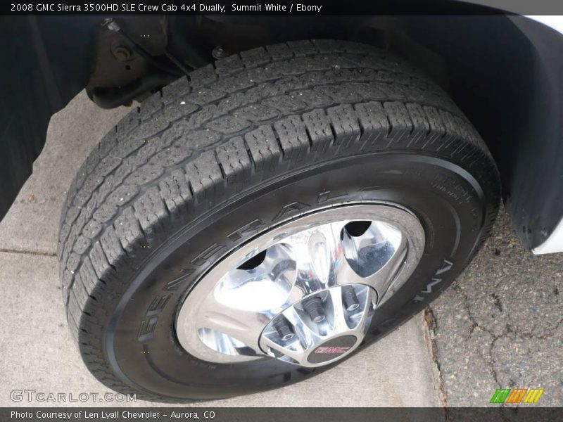 Summit White / Ebony 2008 GMC Sierra 3500HD SLE Crew Cab 4x4 Dually