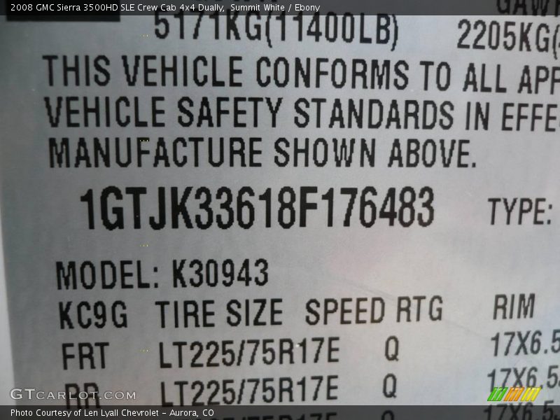 Summit White / Ebony 2008 GMC Sierra 3500HD SLE Crew Cab 4x4 Dually