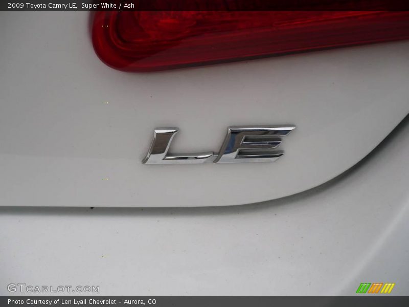 Super White / Ash 2009 Toyota Camry LE