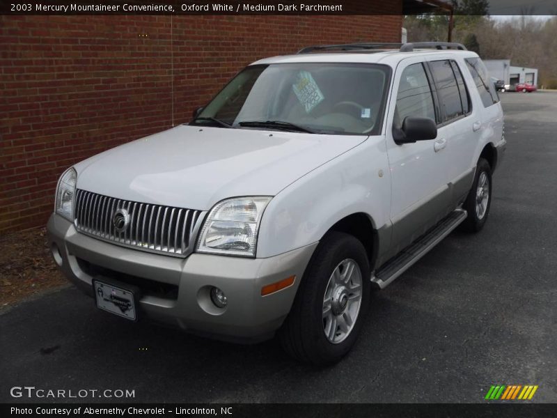 Oxford White / Medium Dark Parchment 2003 Mercury Mountaineer Convenience