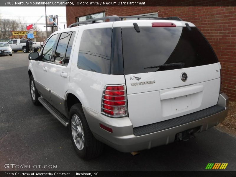 Oxford White / Medium Dark Parchment 2003 Mercury Mountaineer Convenience