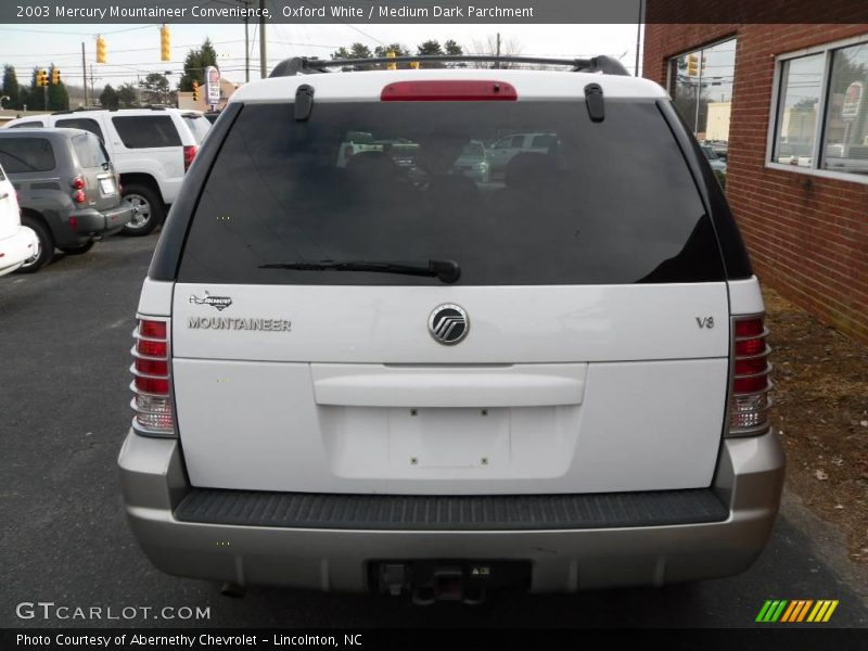 Oxford White / Medium Dark Parchment 2003 Mercury Mountaineer Convenience