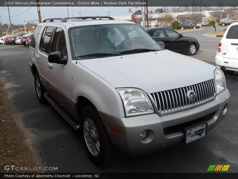 Oxford White / Medium Dark Parchment 2003 Mercury Mountaineer Convenience