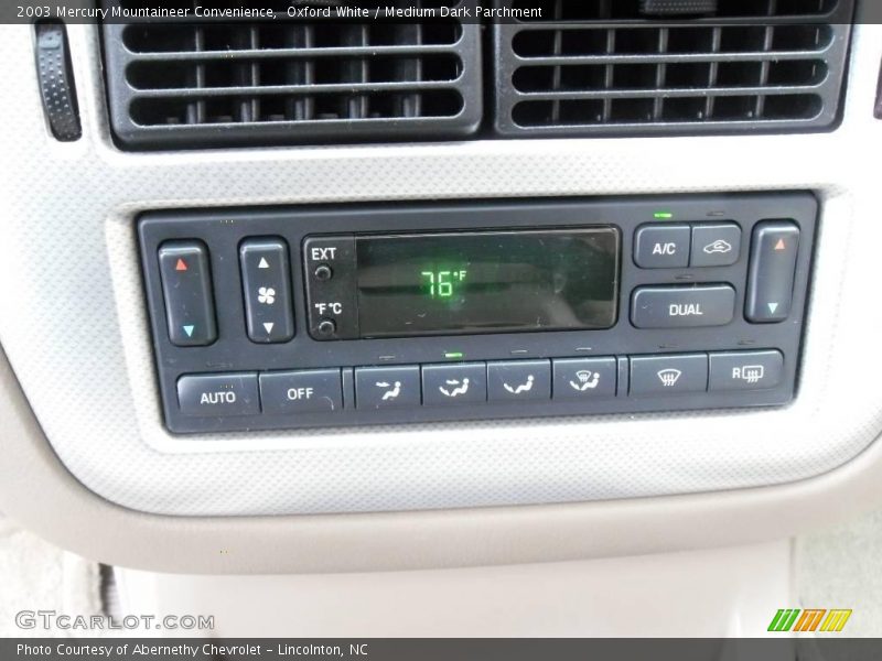 Oxford White / Medium Dark Parchment 2003 Mercury Mountaineer Convenience