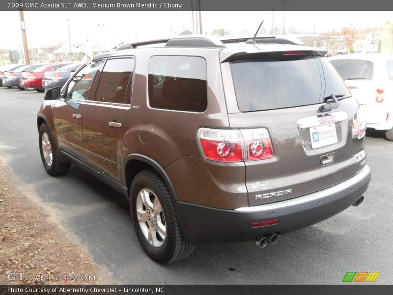 Medium Brown Metallic / Ebony 2009 GMC Acadia SLT AWD