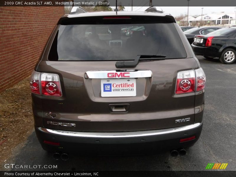 Medium Brown Metallic / Ebony 2009 GMC Acadia SLT AWD