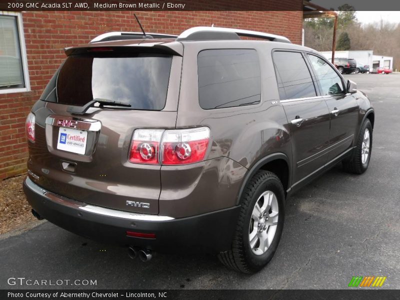 Medium Brown Metallic / Ebony 2009 GMC Acadia SLT AWD
