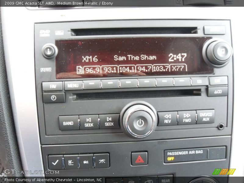 Medium Brown Metallic / Ebony 2009 GMC Acadia SLT AWD