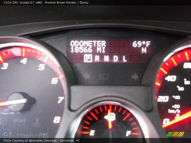 Medium Brown Metallic / Ebony 2009 GMC Acadia SLT AWD