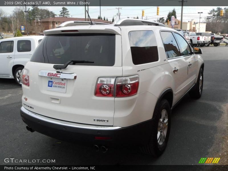 Summit White / Ebony 2009 GMC Acadia SLT AWD