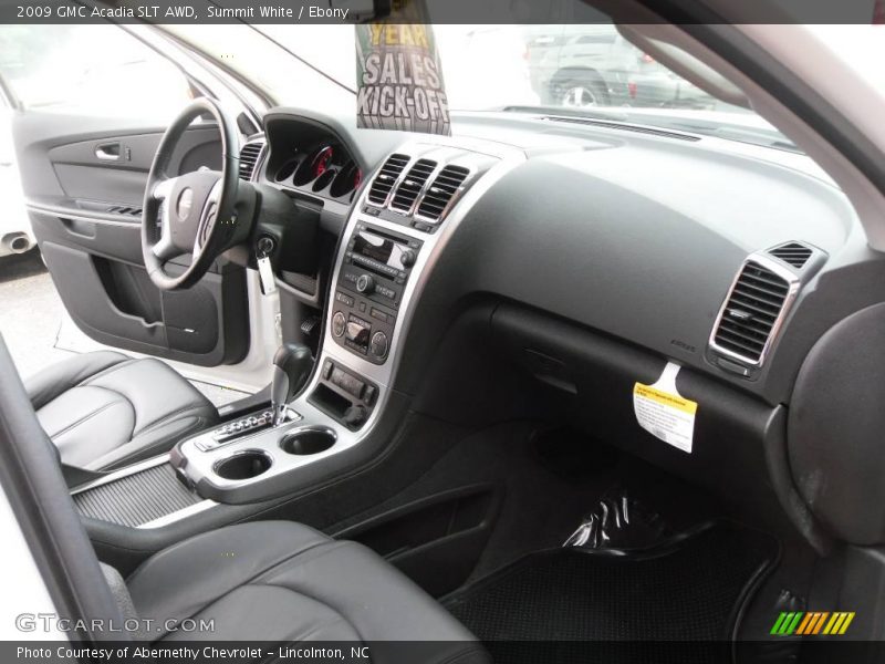 Summit White / Ebony 2009 GMC Acadia SLT AWD