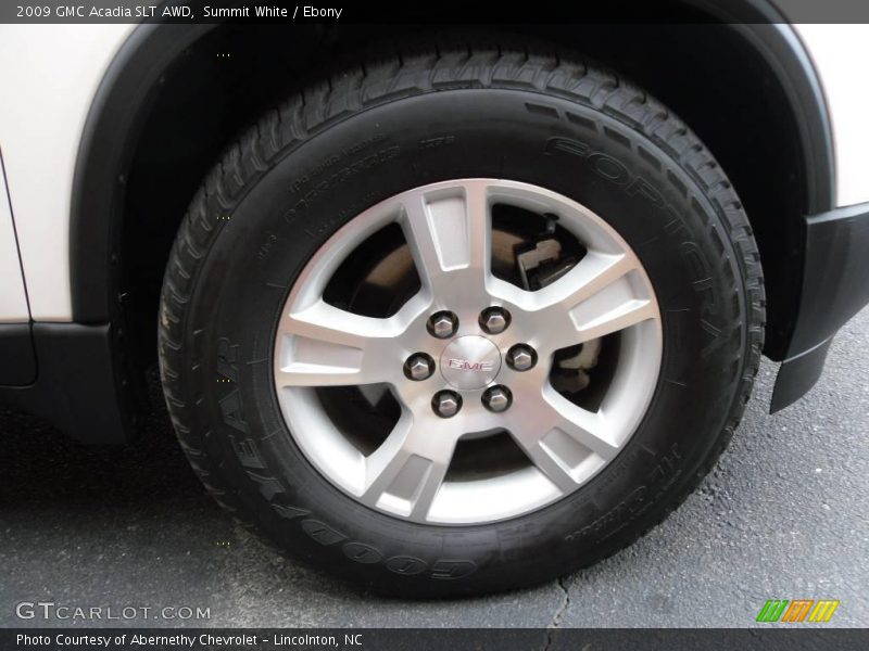 Summit White / Ebony 2009 GMC Acadia SLT AWD