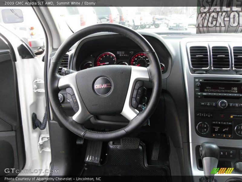 Summit White / Ebony 2009 GMC Acadia SLT AWD