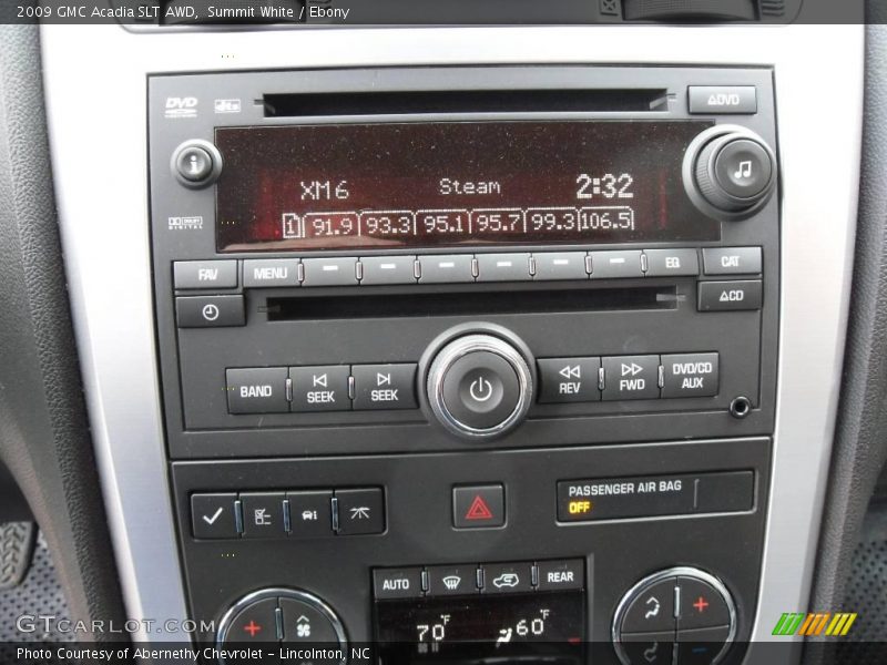 Summit White / Ebony 2009 GMC Acadia SLT AWD