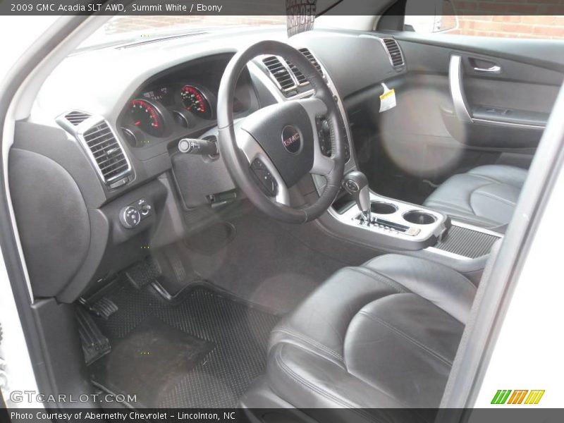 Summit White / Ebony 2009 GMC Acadia SLT AWD
