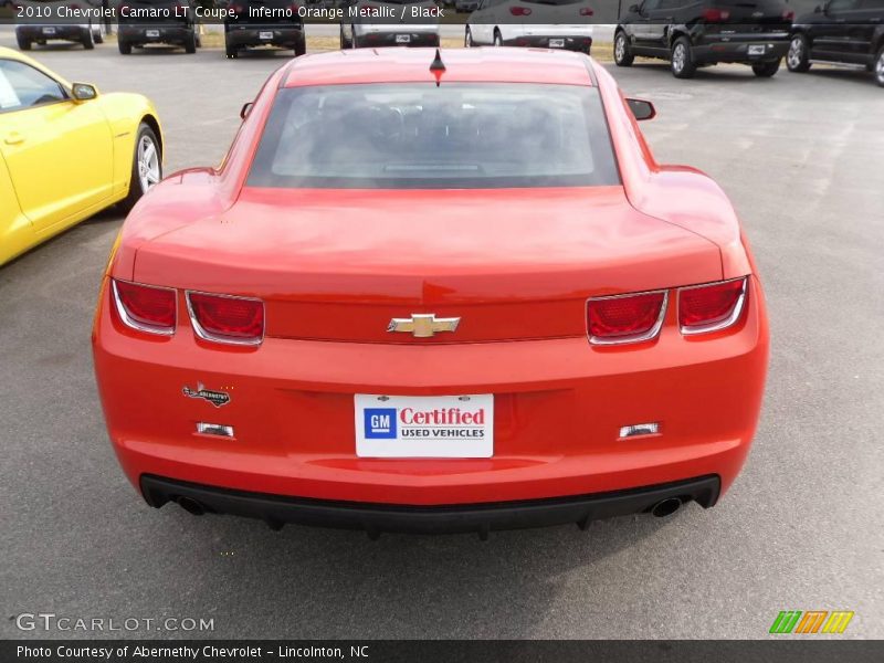 Inferno Orange Metallic / Black 2010 Chevrolet Camaro LT Coupe