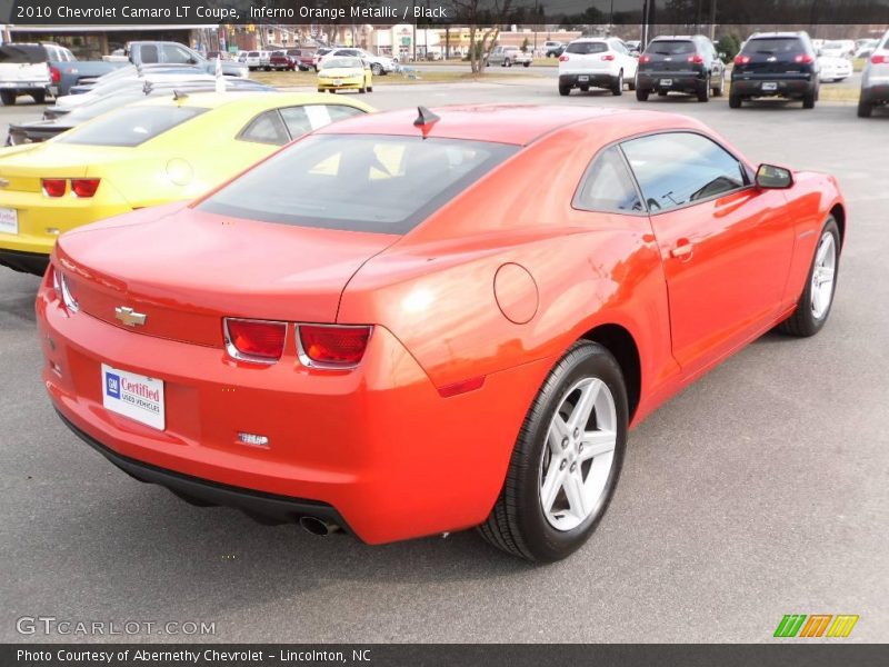 Inferno Orange Metallic / Black 2010 Chevrolet Camaro LT Coupe