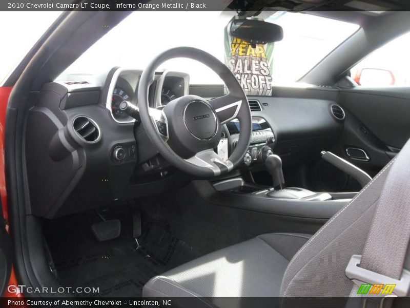 Inferno Orange Metallic / Black 2010 Chevrolet Camaro LT Coupe