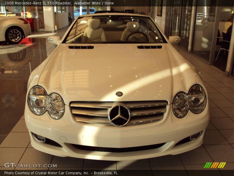 Alabaster White / Stone 2008 Mercedes-Benz SL 550 Roadster