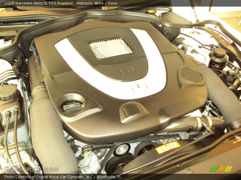 Alabaster White / Stone 2008 Mercedes-Benz SL 550 Roadster