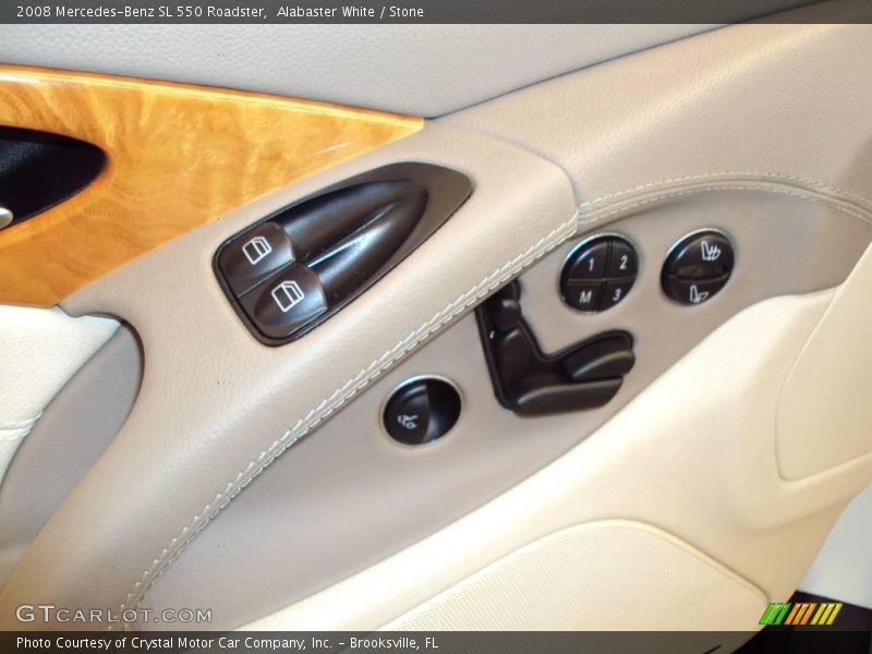 Alabaster White / Stone 2008 Mercedes-Benz SL 550 Roadster