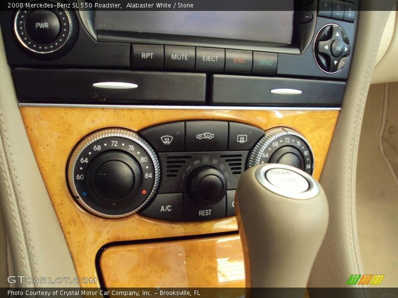 Alabaster White / Stone 2008 Mercedes-Benz SL 550 Roadster