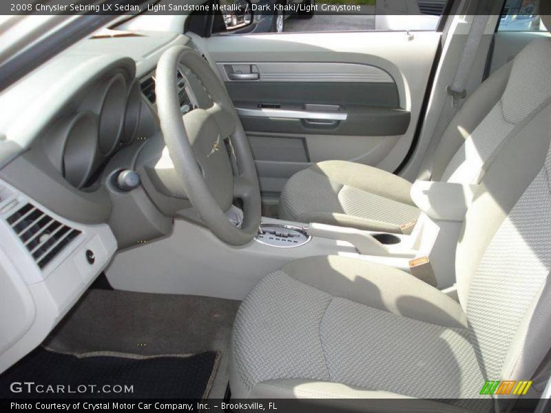 Light Sandstone Metallic / Dark Khaki/Light Graystone 2008 Chrysler Sebring LX Sedan