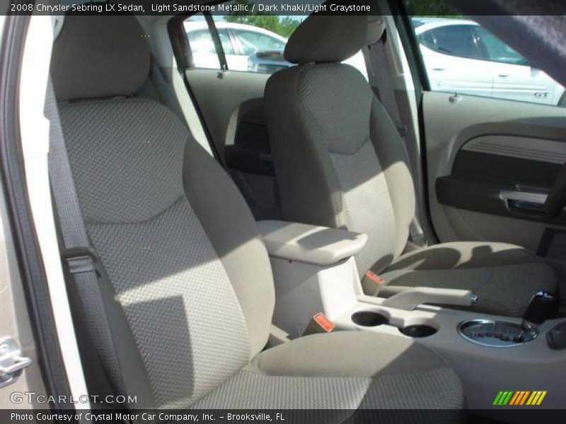 Light Sandstone Metallic / Dark Khaki/Light Graystone 2008 Chrysler Sebring LX Sedan