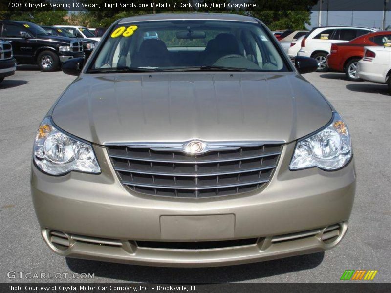 Light Sandstone Metallic / Dark Khaki/Light Graystone 2008 Chrysler Sebring LX Sedan