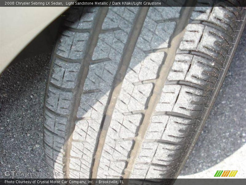 Light Sandstone Metallic / Dark Khaki/Light Graystone 2008 Chrysler Sebring LX Sedan