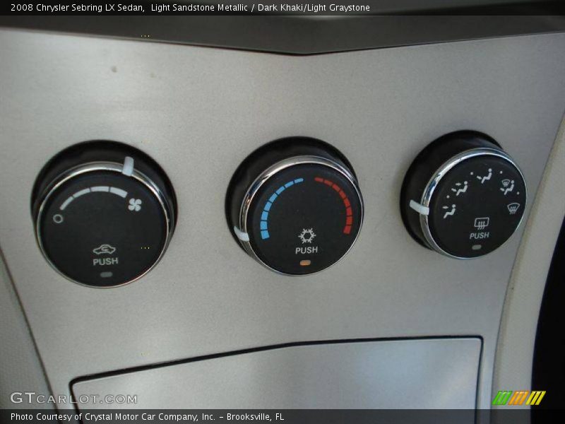 Light Sandstone Metallic / Dark Khaki/Light Graystone 2008 Chrysler Sebring LX Sedan