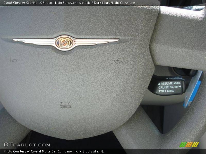 Light Sandstone Metallic / Dark Khaki/Light Graystone 2008 Chrysler Sebring LX Sedan