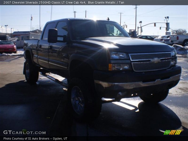 Blue Granite Metallic / Tan 2007 Chevrolet Silverado 2500HD Classic LT Crew Cab 4x4